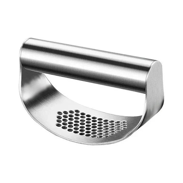 Stainless Steel Garlic Press - Effortless Manual Crusher